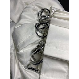 Cortina no Tecido Chiffon Velum Off White - 1,35l X 2,60a - 3