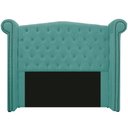 Ver imagem 1 de Cabeceira Estofada Veneza 160cm Suede Azul Tiffany