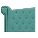 Ver imagem 3 de Cabeceira Estofada Veneza 160cm Suede Azul Tiffany