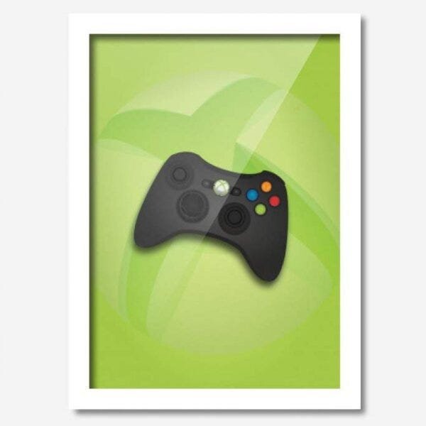 Quadro Decorativo Controle de Xbox360 33cmx24cm Los Quadros - 1