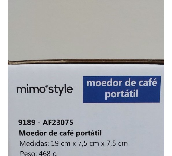 Moedor de Café Manual Portátil Mimo Style Af23075 9189 - Af23075 Preto - 3