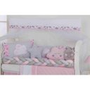 Ver imagem 2 de JOGO DE BERÇO KIT COMPLETO 12 PÇS PARA PRÍNCIPES E PRINCESAS COM PROTETOR SAIA E MOSQUITEIRO - NUVEM