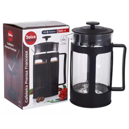 Cafeteira Prensa Francesa Cremeira Capuccino Cremoso 600ml Café Leite Chá Copo de Vidro Luxo - 9