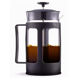 Cafeteira Prensa Francesa Cremeira Capuccino Cremoso 600ml Café Leite Chá Copo de Vidro Luxo - 5
