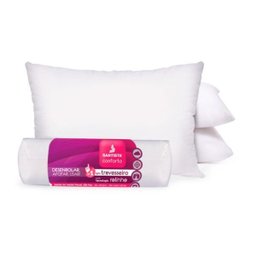 Travesseiro Rolinho Conforto Santista 180 Fios 48Cm X 68Cm - 1