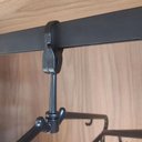 Ver imagem 3 de Kit 25 Cabides Antifurto Fixos Preto 44,5cm para Roupas Hotel Pousada Cinquetti