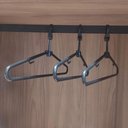 Ver imagem 5 de Kit 25 Cabides Antifurto Fixos Preto 44,5cm para Roupas Hotel Pousada Cinquetti