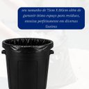 Ver imagem 5 de Kit 10 Pacotes Sacos de Lixo Preto Reciclado Resistente Reforçado 100 Litros 75cm x 105cm Pacote com