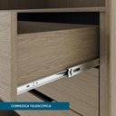 Ver imagem 5 de Guarda Roupa Casal 6 Portas em MDF New Honduras Móveis Rimo - Jequitibá/Offwhite