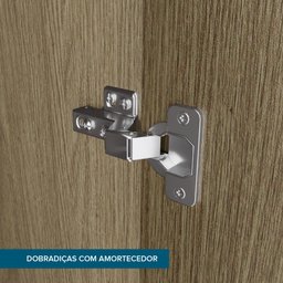 Guarda Roupa Casal 6 Portas em Mdf New Honduras Móveis Rimo - Jequitibá/offwhite - 7