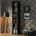 Ver imagem 2 de Estante Livreiro Madesa 6906 com 6 Nichos - Preto