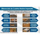 Ver imagem 2 de Cozinha Modulada Nesher Imperatriz 9 Peças (3aéreos+4balcões+1torrequente+1ilha) C9p62 Freijo/