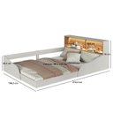 Ver imagem 4 de Cama Montessoriana Casal Infantil com Protetor e Iluminação Led Lille