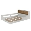 Ver imagem 3 de Cama Montessoriana Casal Infantil com Protetor e Iluminação LED Lille Bege/Arenas