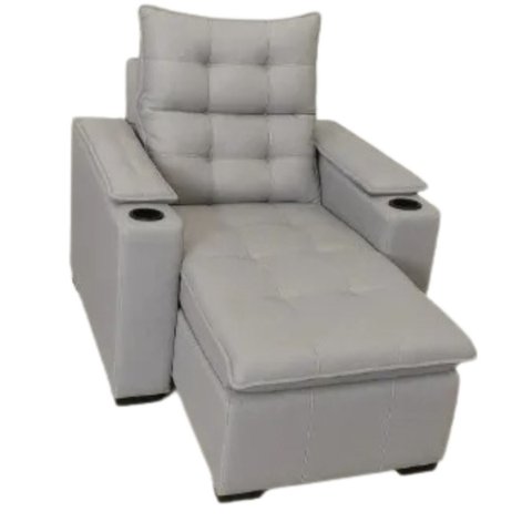 Poltrona Luxo Sofá Cama Bélgica Retrátil e Reclinável Veludo:110 Cinza