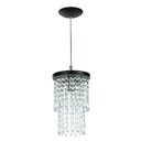 Ver imagem 2 de Lustre Pendente De Cristal Acrilico Spark Redondo Preto