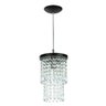 Lustre Pendente De Cristal Acrilico Spark Redondo Preto - 2