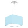 Lustre Cupula Pendente Dome Quadrado 30x20cm Azul - 2