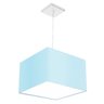 Lustre Cupula Pendente Dome Quadrado 30x20cm Azul - 1