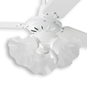 Ver imagem 4 de Ventilador de Teto com Controle Remoto 3 Lâmpadas Tulipa Loren Sid Transparente