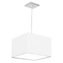 Ver imagem 2 de Lustre Cupula Pendente Dome Quadrado 30x20cm Branco