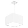 Lustre Cupula Pendente Dome Quadrado 30x20cm Branco - 1