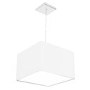 Ver imagem 1 de Lustre Cupula Pendente Dome Quadrado 30x20cm Branco