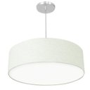 Ver imagem 1 de Lustre Cupula Pendente Dome 50x15cm Magnífico Linho Claro