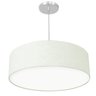 Lustre Cupula Pendente Dome 50x15cm Magnífico Linho Claro - 1