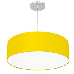 Lustre Cupula Pendente Dome 50x15cm Magnífico Amarelo - 1