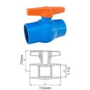 Ver imagem 2 de Registro 1.1/2 Pol de Esfera Roscável - Viqua
