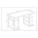 Ver imagem 6 de Mesa Gamer/Escrivaninha Estilo Industrial, Branca G-0021