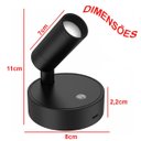 Ver imagem 2 de Luminaria Arandela Parede Mesa Led 3 Tons Ajustaveis Touch Recarregavel Usb Portatil Iluminaçao Deco