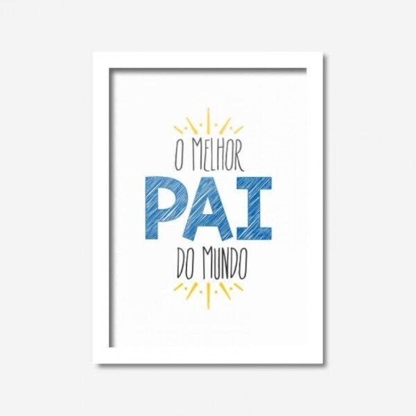 Quadro Decorativo Melhor Pai do Mundo Los Quadros - 1
