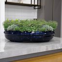 Ver imagem 2 de Vaso Bacia Decorativo Osaka Azul Perolizado 16x65x52 cm - D’Rossi Vaso Decorativo