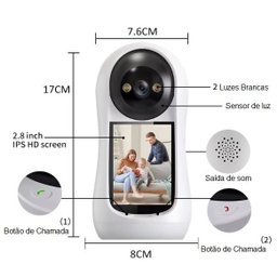 Câmera de Segurança e Babá Eletrônica Wi-fi - 4