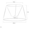 Cúpula de Abajur Elos Bege 20x16cm - 4