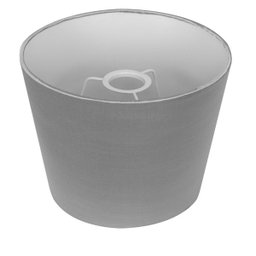 Cúpula de Abajur Tecido Shantung Cinza 20x16cm - 3