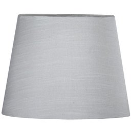 Cúpula de Abajur Tecido Shantung Cinza 20x16cm - 1