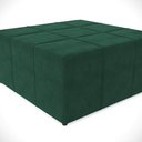 Ver imagem 2 de Kit 02 Puffs Quadrado Milano 90x90 W01 Suede Verde Musgo