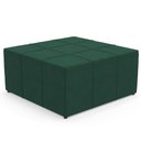 Ver imagem 5 de Kit 02 Puffs Quadrado Milano 90x90 W01 Suede Verde Musgo