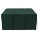 Ver imagem 3 de Kit 02 Puffs Quadrado Milano 90x90 W01 Suede Verde Musgo