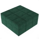 Ver mais imagens de Kit 02 Puffs Quadrado Milano 90x90 W01 Suede Verde Musgo
