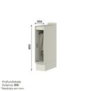 Ver imagem 4 de Conjunto Balcão de Pia 120cm e Porta Toalha 20cm MDF Linha Fineze Bege/Areia HP