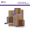 Ver imagem 4 de Guarda Roupa Casal 6 Portas 3 Gavetas Francês Cinamomo Avelã com Armário Multiuso Margarida Cinamomo