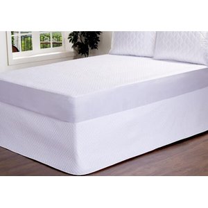 Saia para Cama Box Colchobox Matelassado Casal Padrão Branco