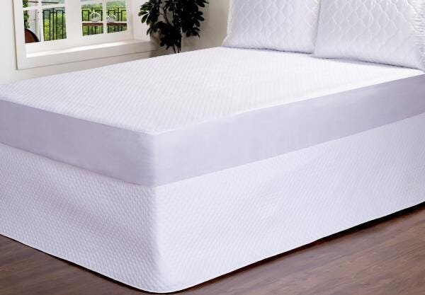 Saia Para Cama Box Colchobox Matelassado Queen Size Branca