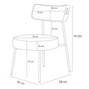 Ver imagem 5 de Kit 02 Poltronas Decorativas Para Sala De Estar Base Fixa Londres L02 Suede Rosê - Lyam Lyam Decor