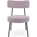 Ver imagem 6 de Kit 02 Poltronas Decorativas Para Sala De Estar Base Fixa Londres L02 Suede Rosê - Lyam Lyam Decor