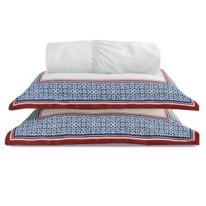 Jogo Cama Lençol Master King Percal Acetinado 400 Fios 3 Peças - Azul
